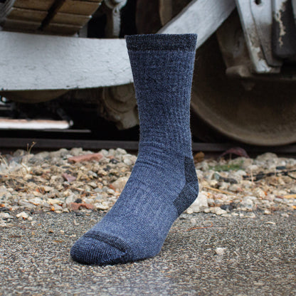 King Size Merino Wool Crew Socks (1pr)