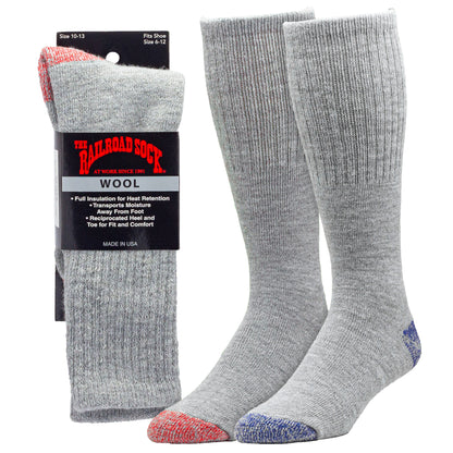 Merino Wool Boot Socks - Assorted (1pr)