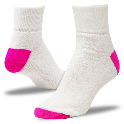 Women's Quarter Socks - Assorted Pastels (3pr)