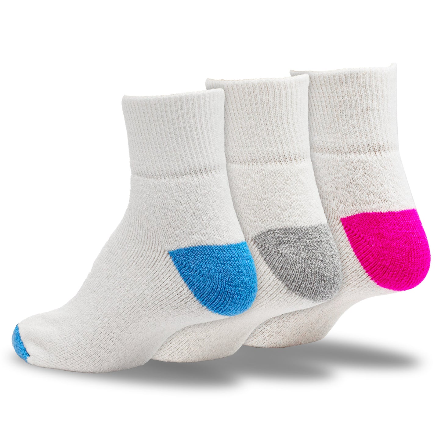 Women's Quarter Socks - Assorted Pastels (3pr)