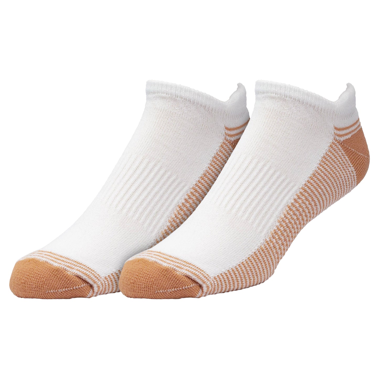 Men's Copper Infused No Show Socks (2pr)