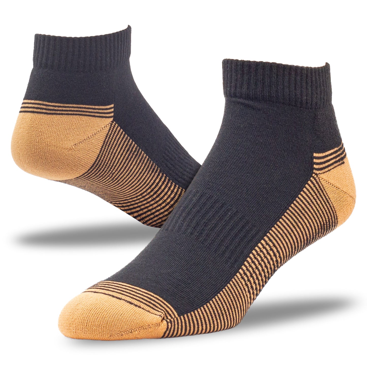 Men's Copper Infused Quarter Socks (2pr)