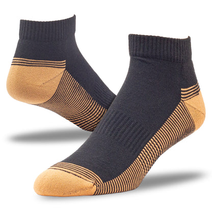 Men's Copper Infused Quarter Socks (2pr)