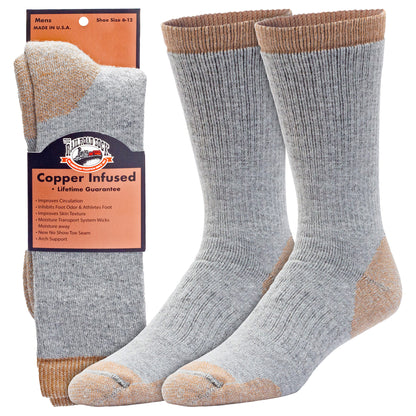 Men's Copper Infused Premium Crew Socks