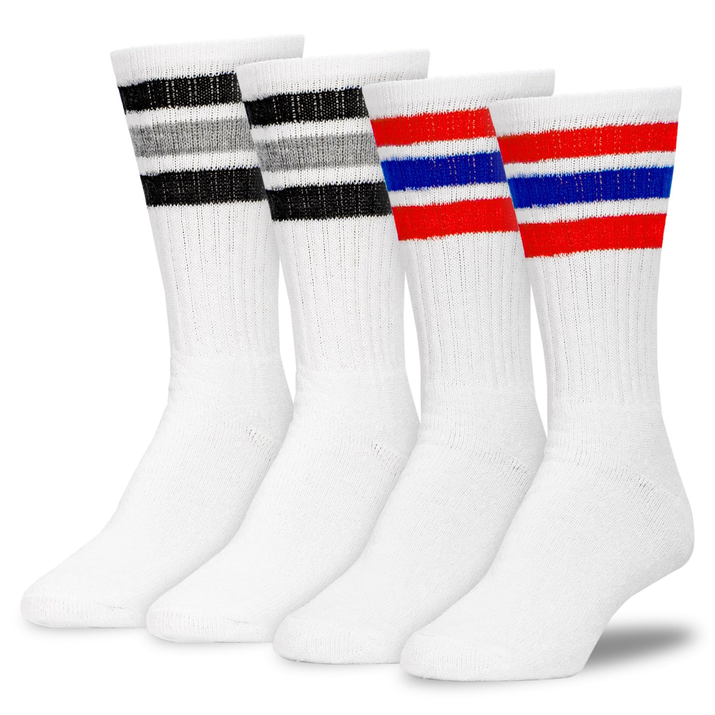 Women's "Americana" Striped Crew Socks