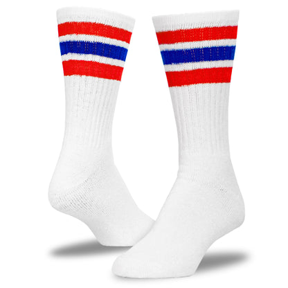 Women's "Americana" Striped Crew Socks