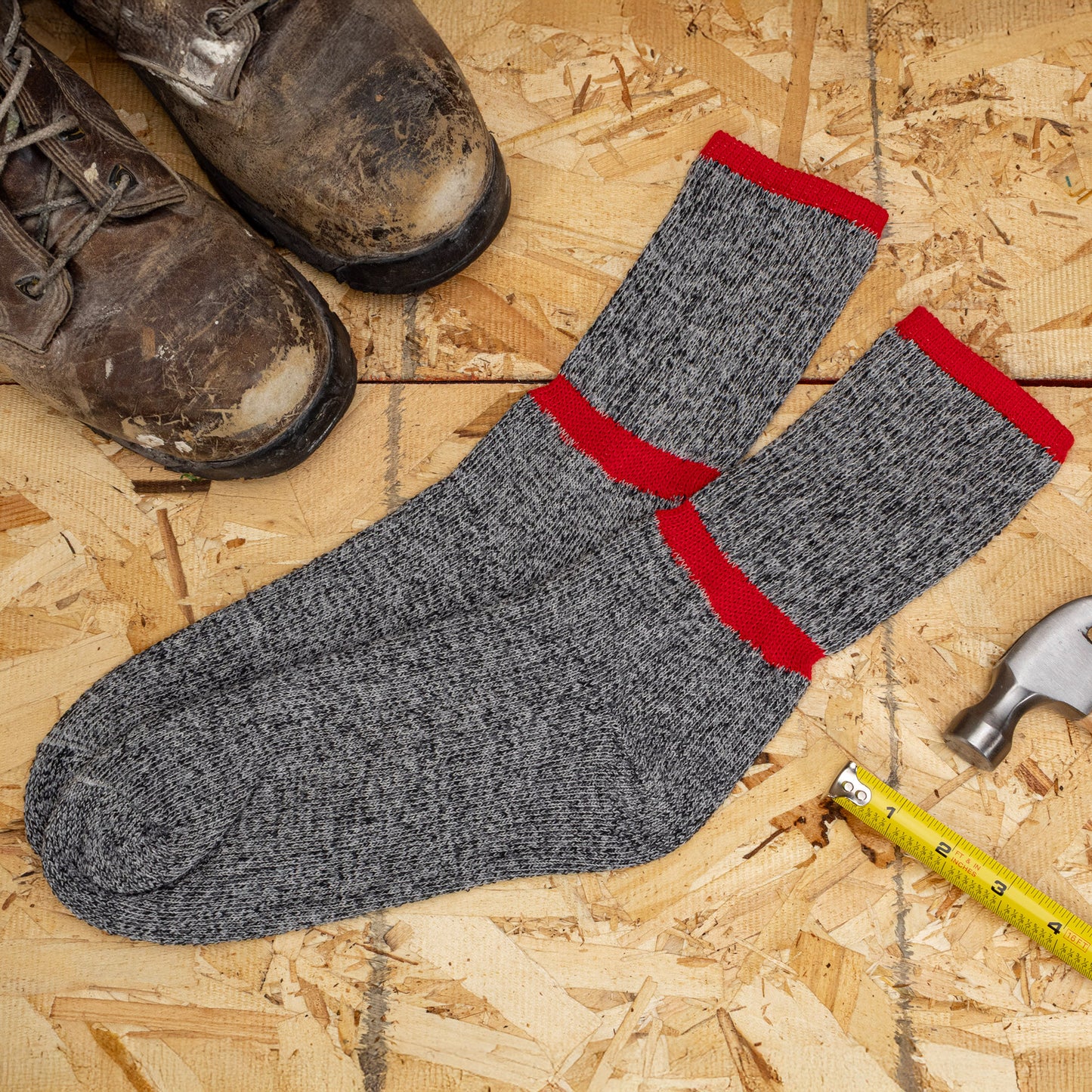 Men's Mid-Weight Boot Crew Socks (6pr)
