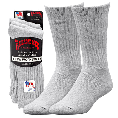 Men's Crew Work Socks (3pr)