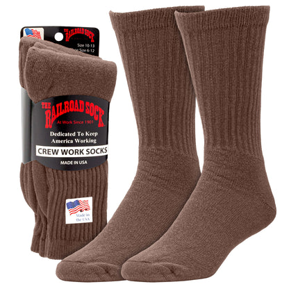 Men's Crew Work Socks (3pr)