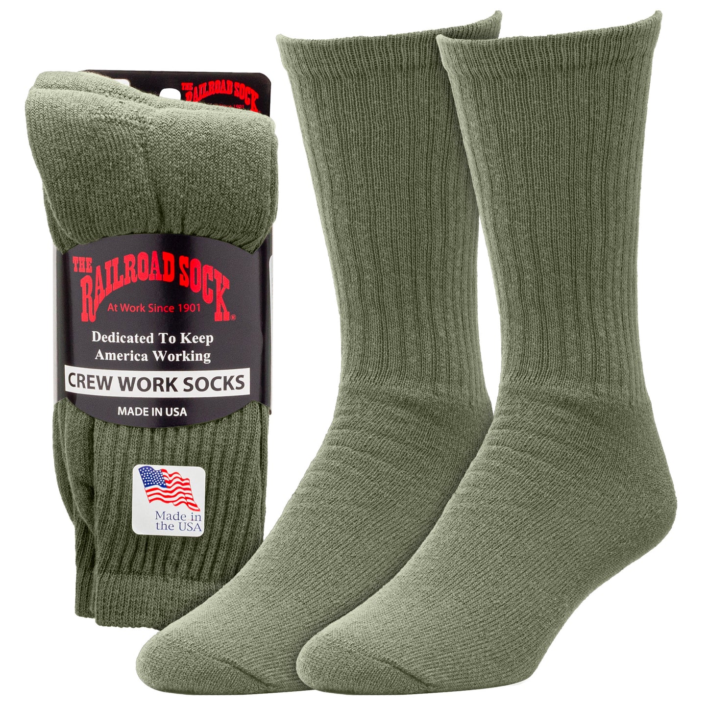 Men's Crew Work Socks (3pr)
