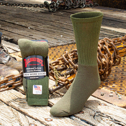 Men's Crew Work Socks (3pr)