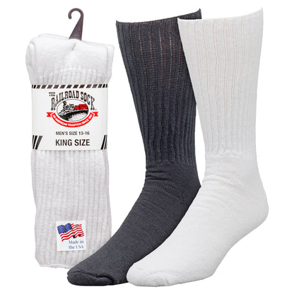 King Size Crew Socks (2pr)