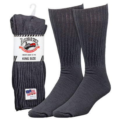 King Size Crew Socks (2pr)