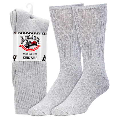 King Size Crew Socks (2pr)