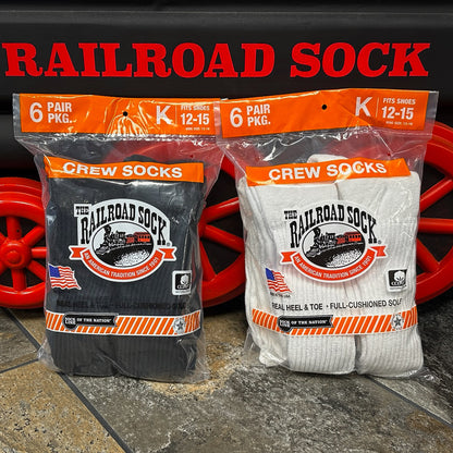 King Size Crew Socks (6pr Bag)