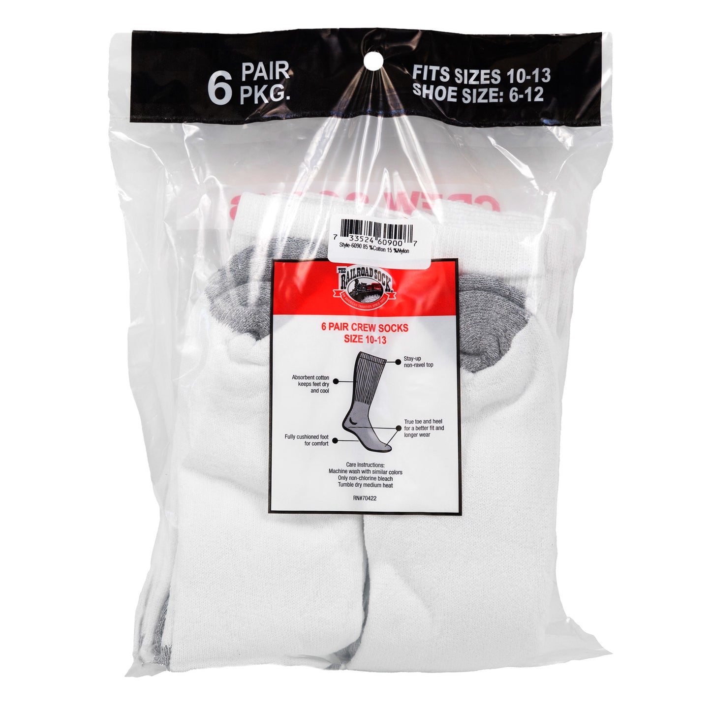 Men's Crew Socks (6pr)