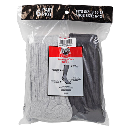 Men's Assorted Crew Socks (6pr)