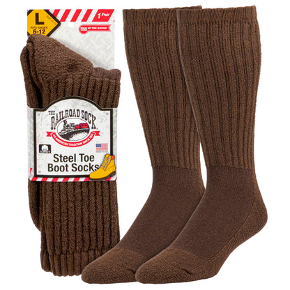 Men's Steel Toe Boot Crew Socks