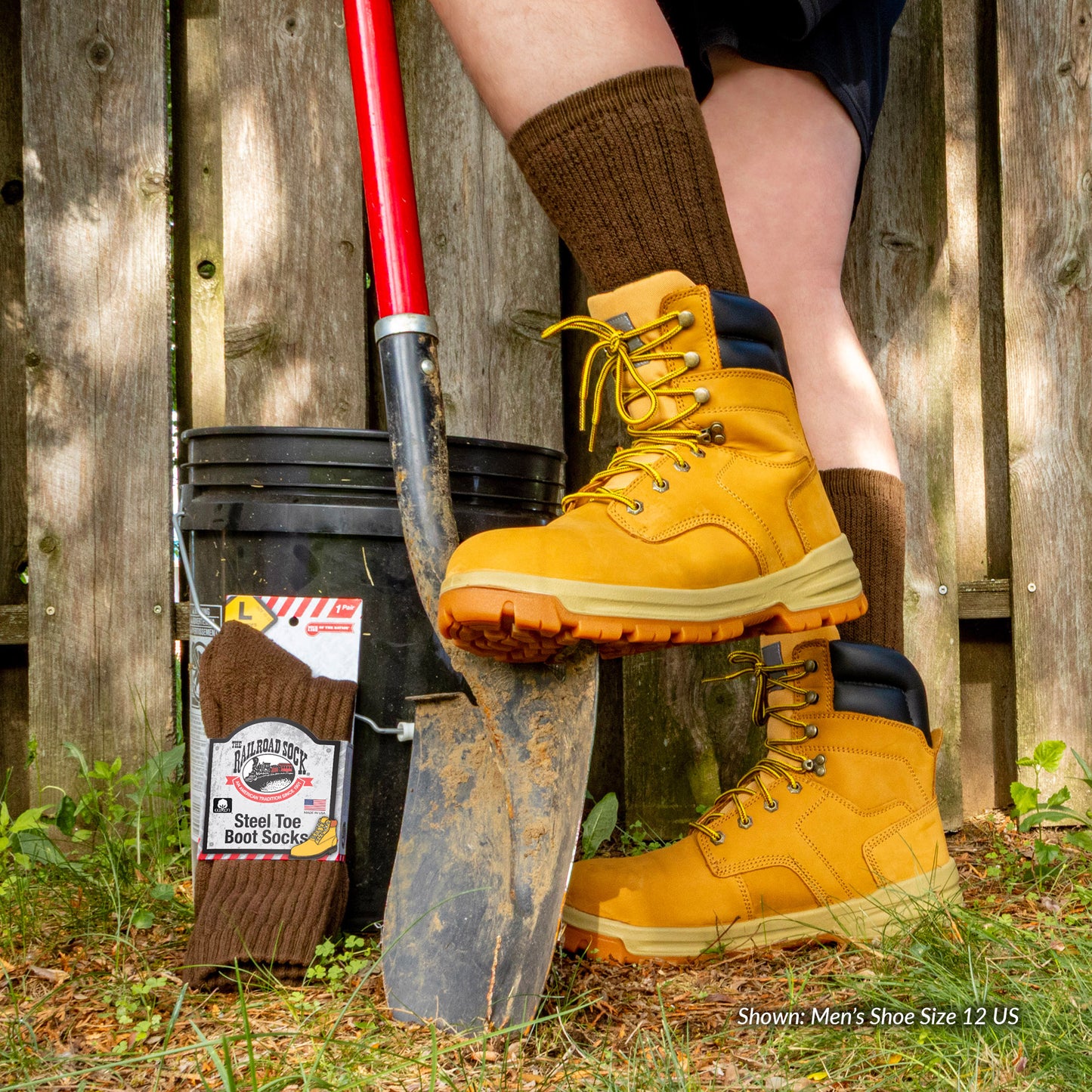Men's Steel Toe Boot Crew Socks