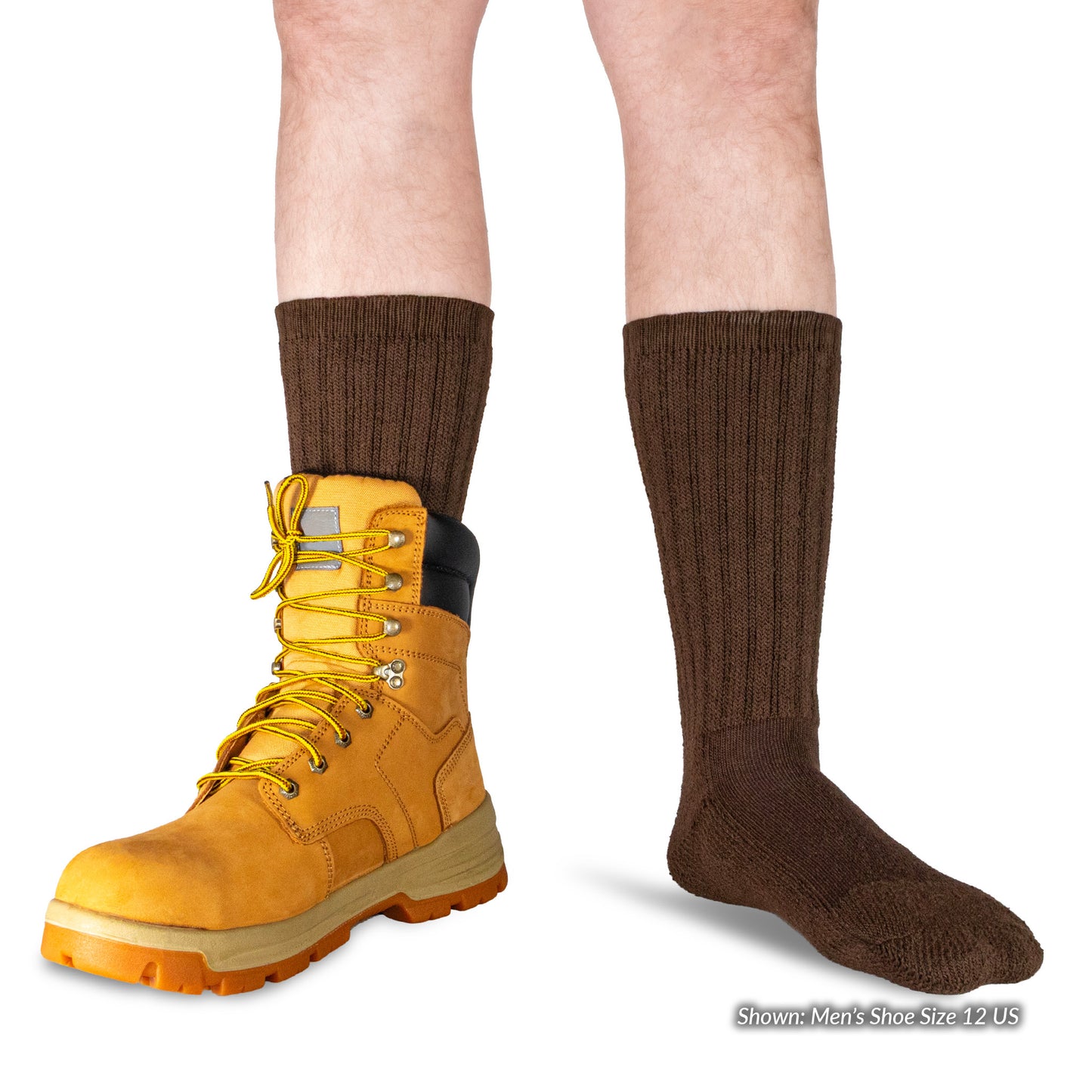 Men's Steel Toe Boot Crew Socks