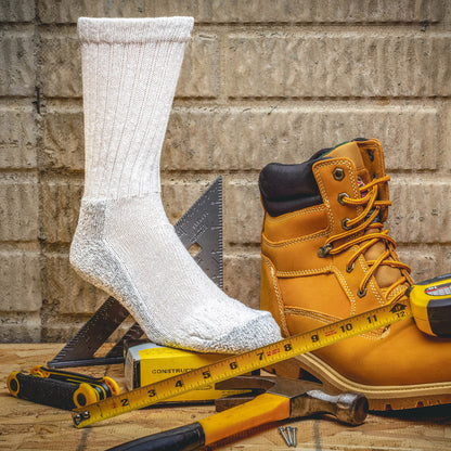 King Size Steel Toe Boot Crew Socks (1pr)