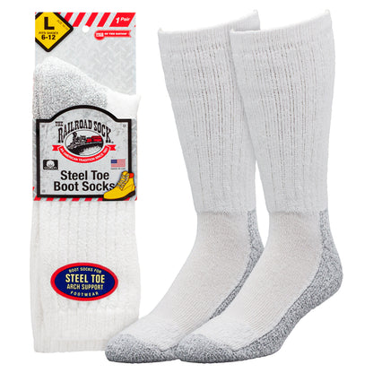 Men's Steel Toe Boot Crew Socks