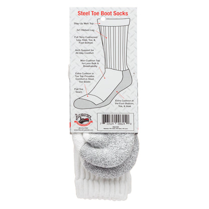 Medium Steel Toe Boot Socks (1pr)