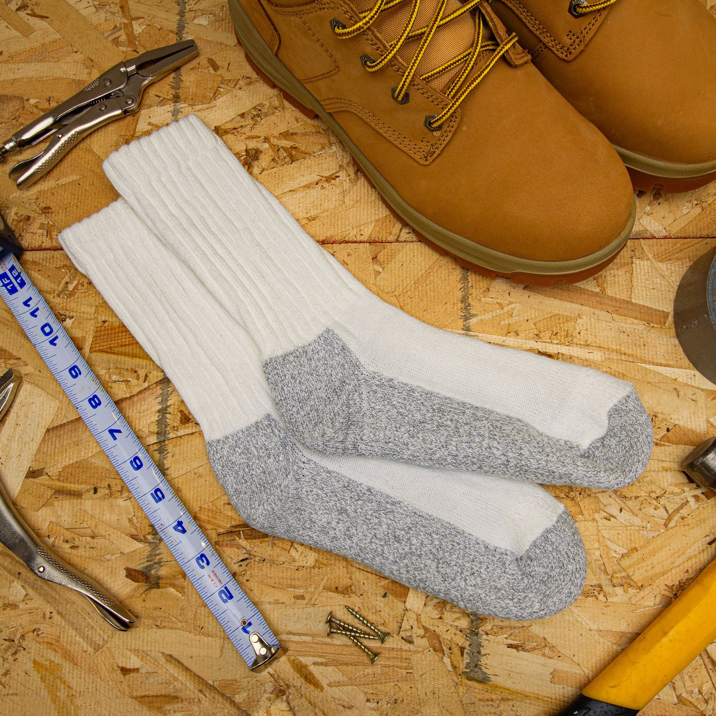 Medium Steel Toe Boot Socks (1pr)