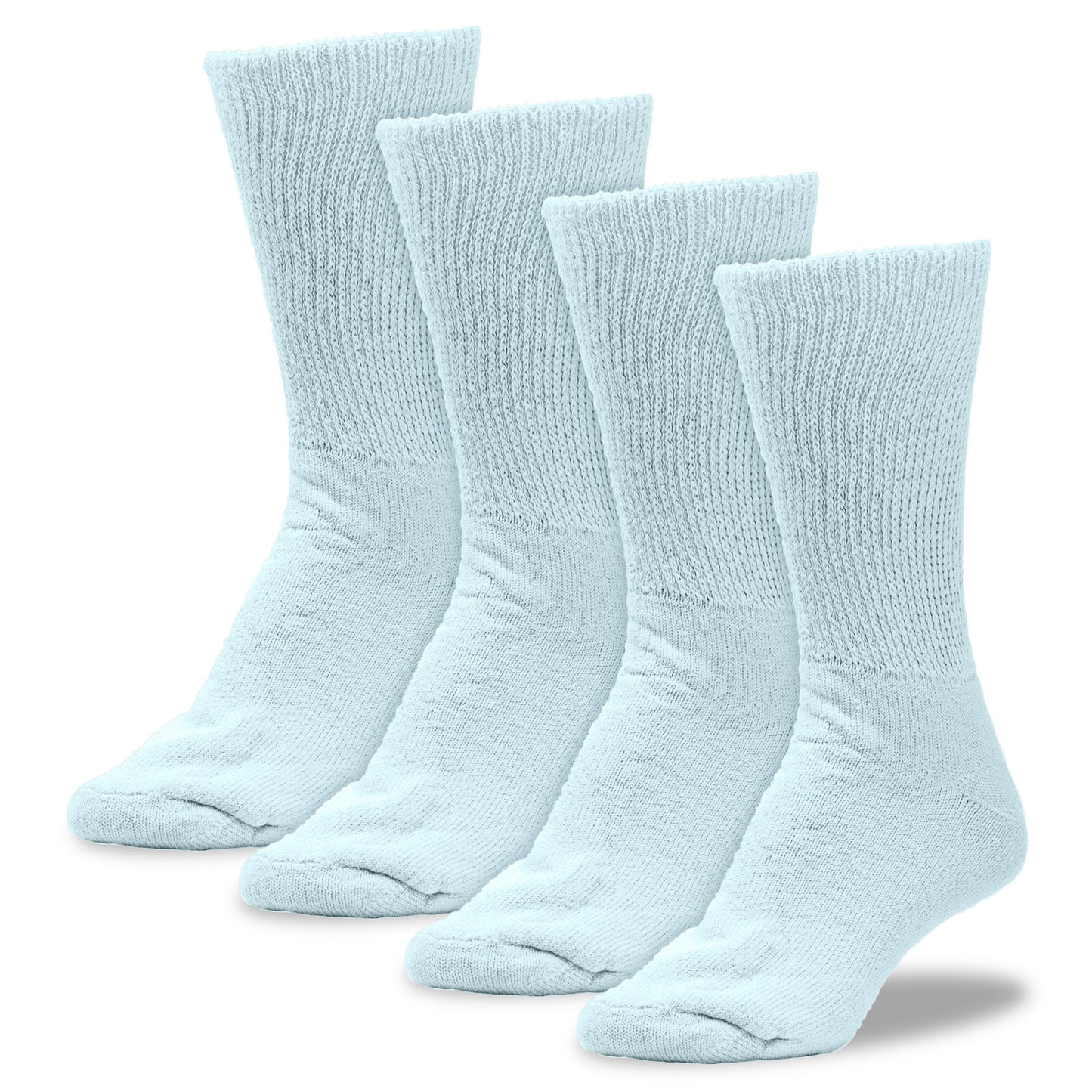 Women's Pastel Therapeutic Crew Socks (2pr)