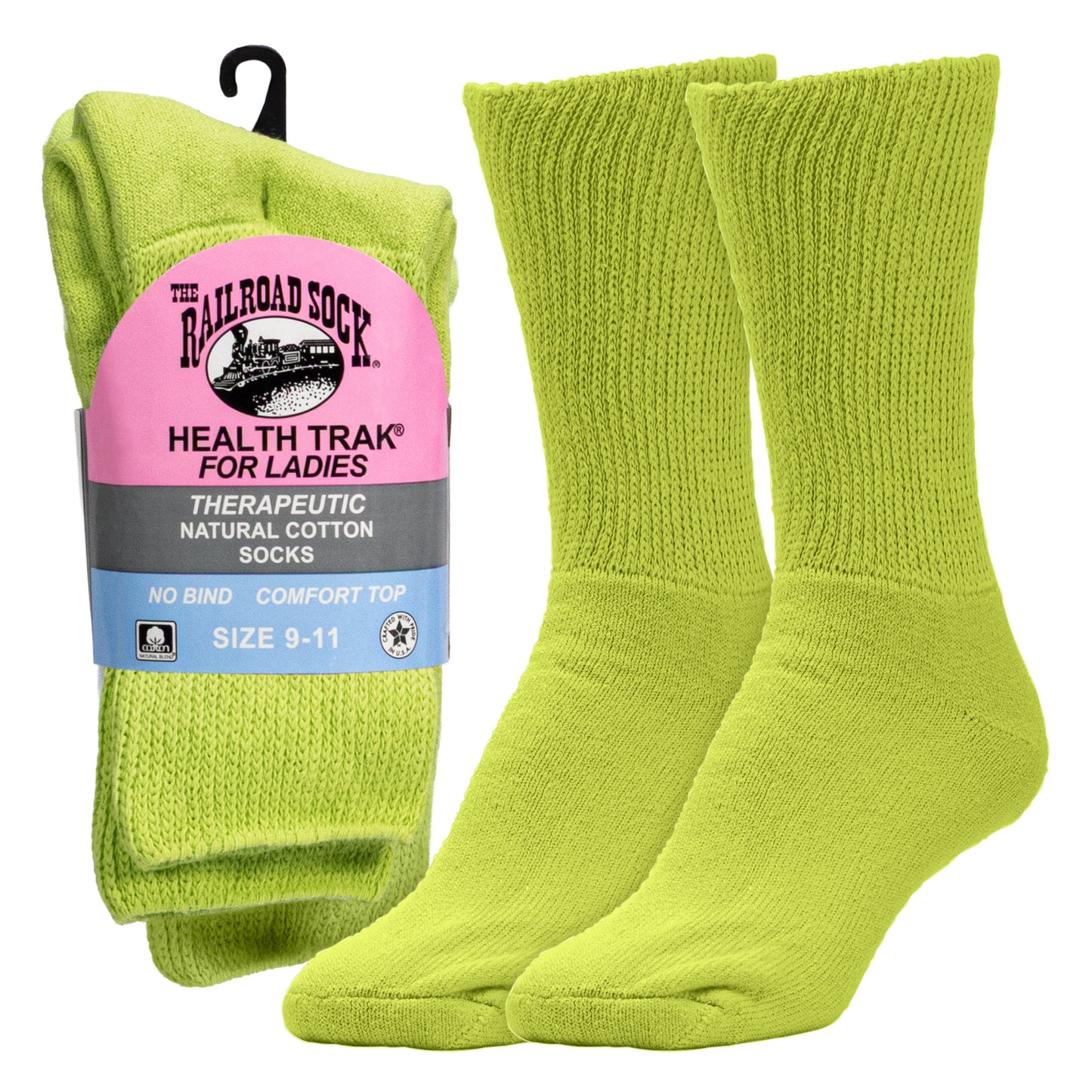 Women's Pastel Therapeutic Crew Socks (2pr)