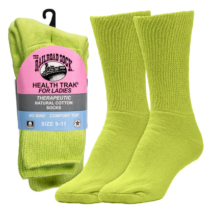 Women's Pastel Therapeutic Crew Socks (2pr)