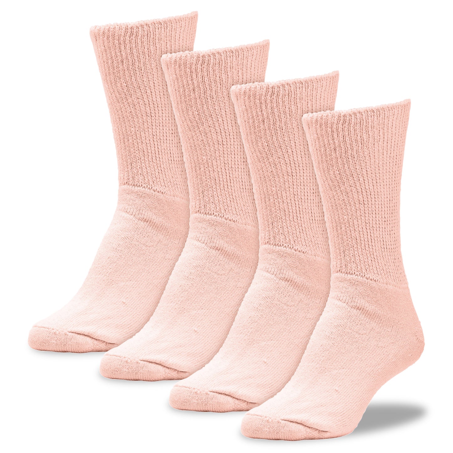 Women's Pastel Therapeutic Crew Socks (2pr)