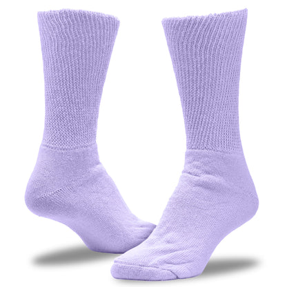 Women's Pastel Therapeutic Crew Socks (2pr)