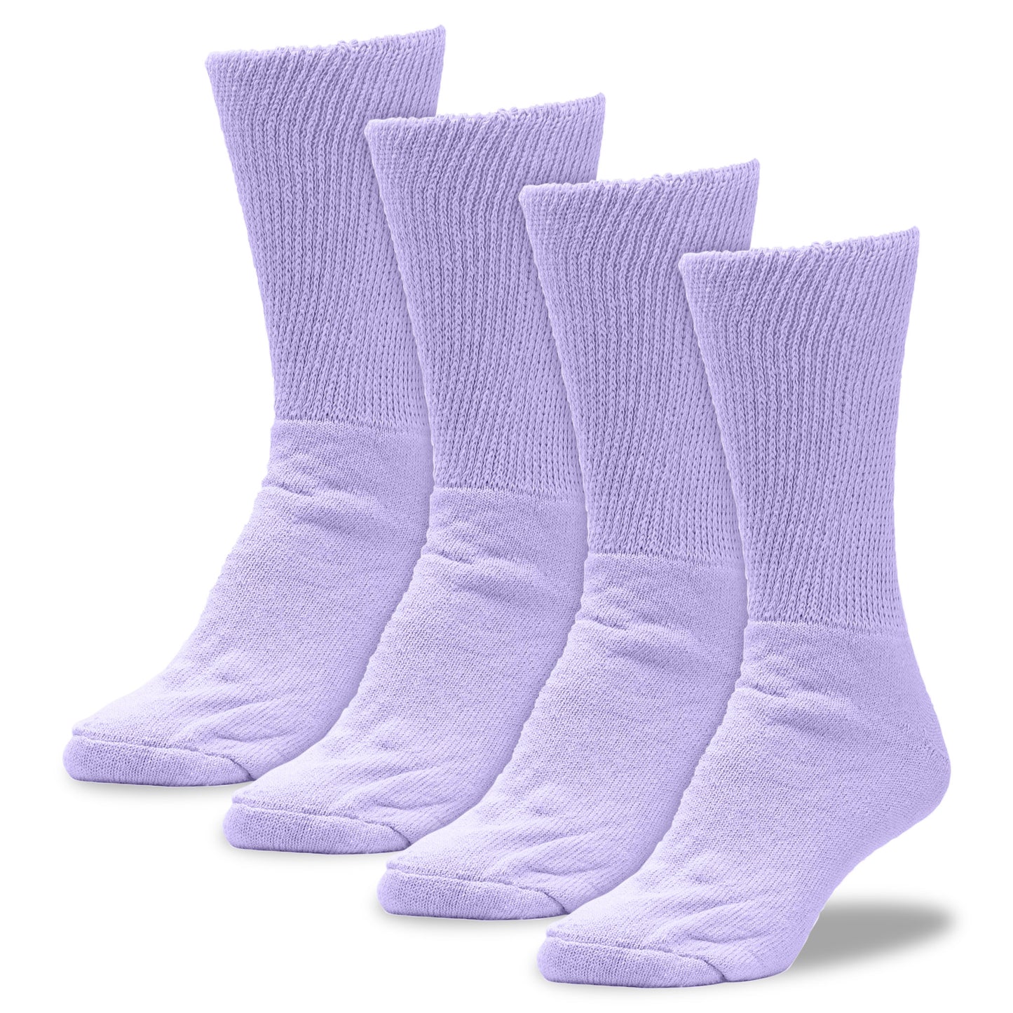 Women's Pastel Therapeutic Crew Socks (2pr)