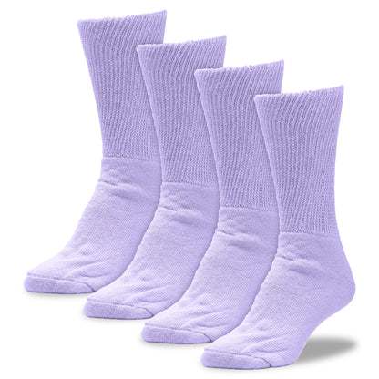 Women's Pastel Therapeutic Crew Socks (2pr)