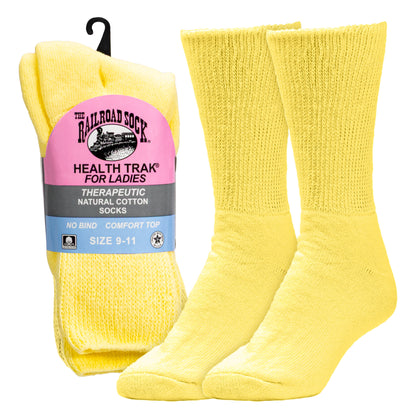 Women's Pastel Therapeutic Crew Socks (2pr)