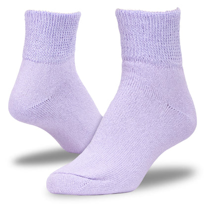 Women's Pastel Therapeutic Quarter Socks (3pr)