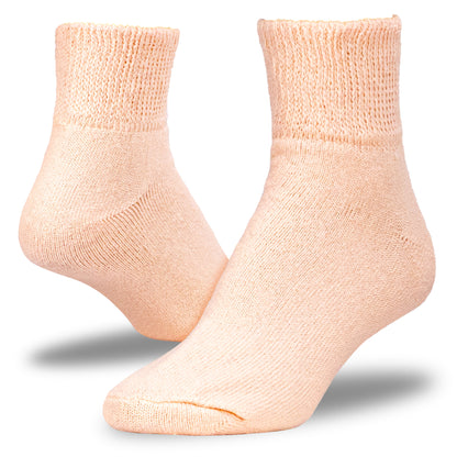 Women's Pastel Therapeutic Quarter Socks (3pr)