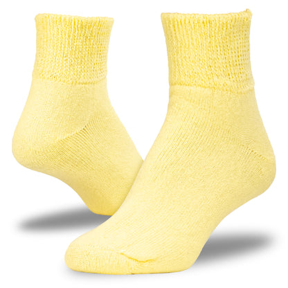 Women's Pastel Therapeutic Quarter Socks (3pr)