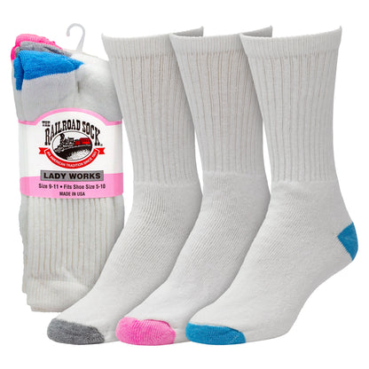 Women's Crew Socks - Assorted (3pr)