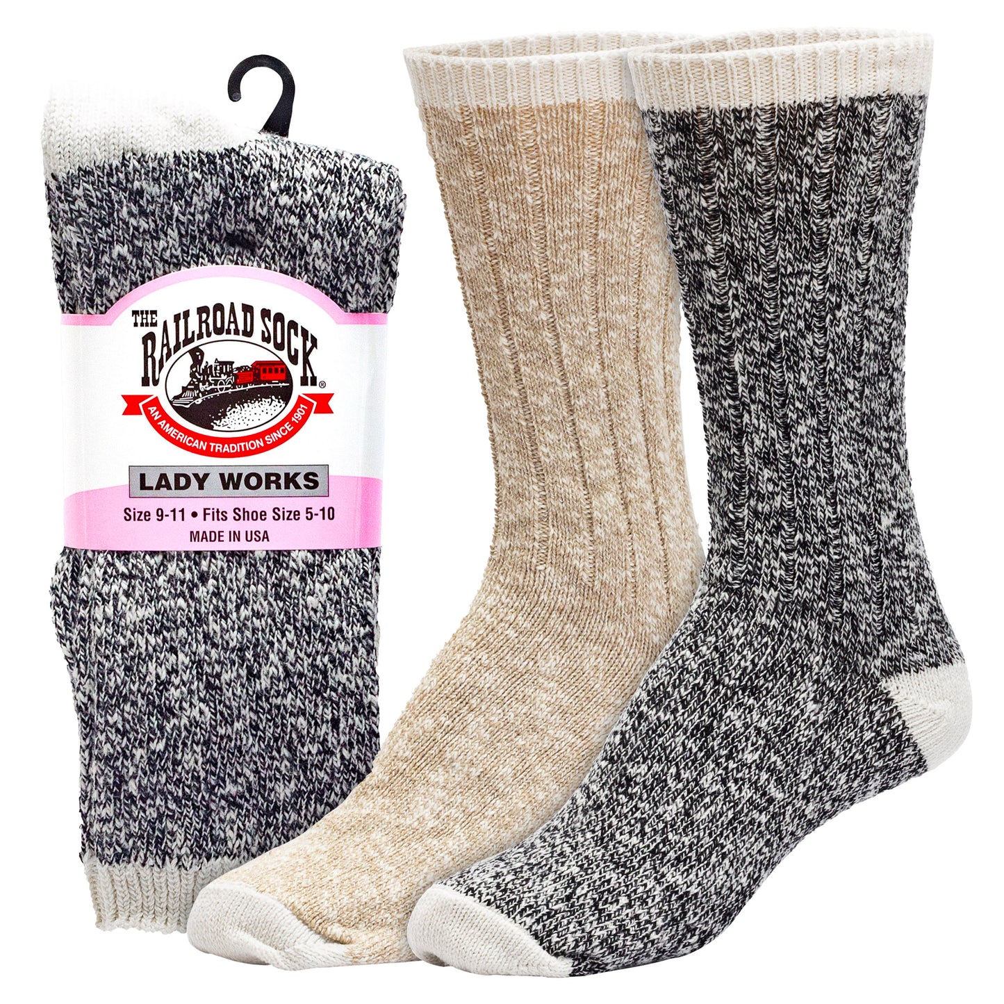 Women's Boot Crew Socks (2pr)