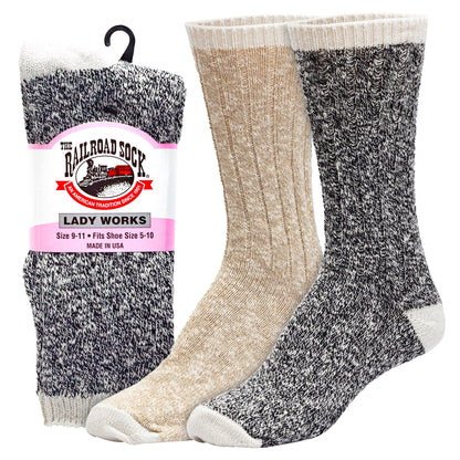 Women's Boot Crew Socks (2pr)