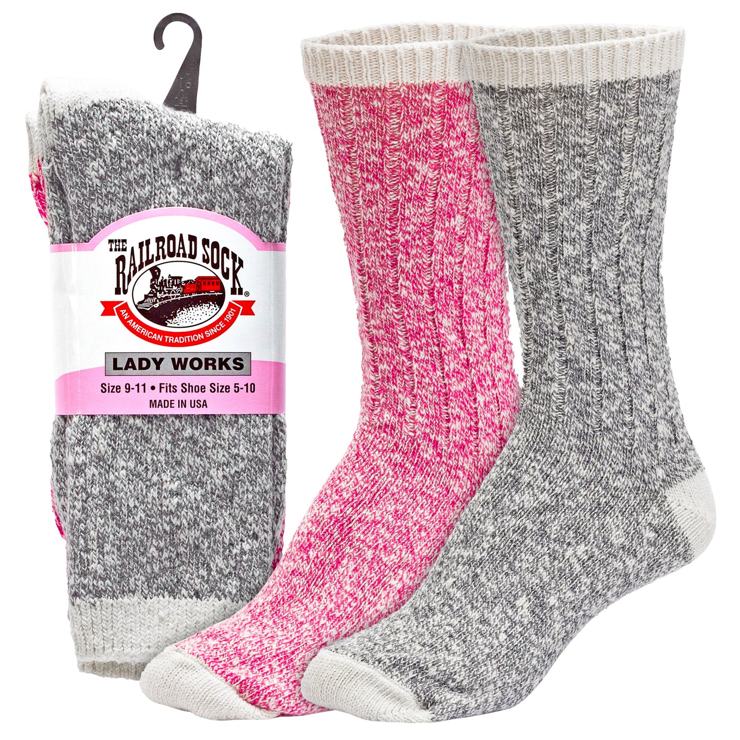 Women's Boot Crew Socks (2pr)