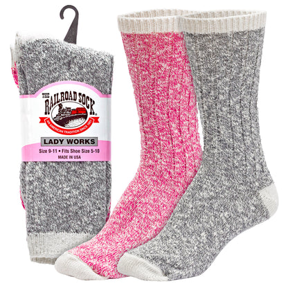 Women's Boot Crew Socks (2pr)