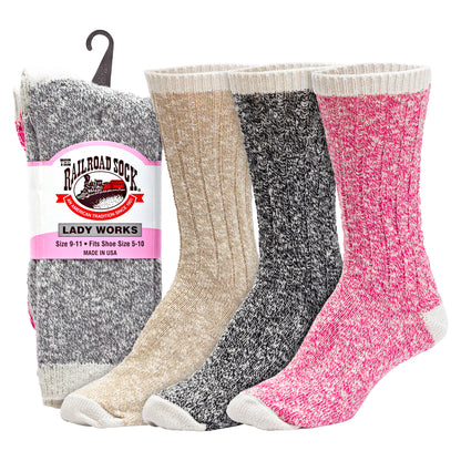 Women's Boot Crew Socks (2pr)