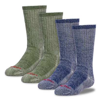 Kid's Polar Wool Crew Socks (2pr)