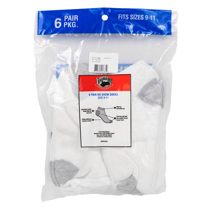 Medium No Show Socks (6pr)