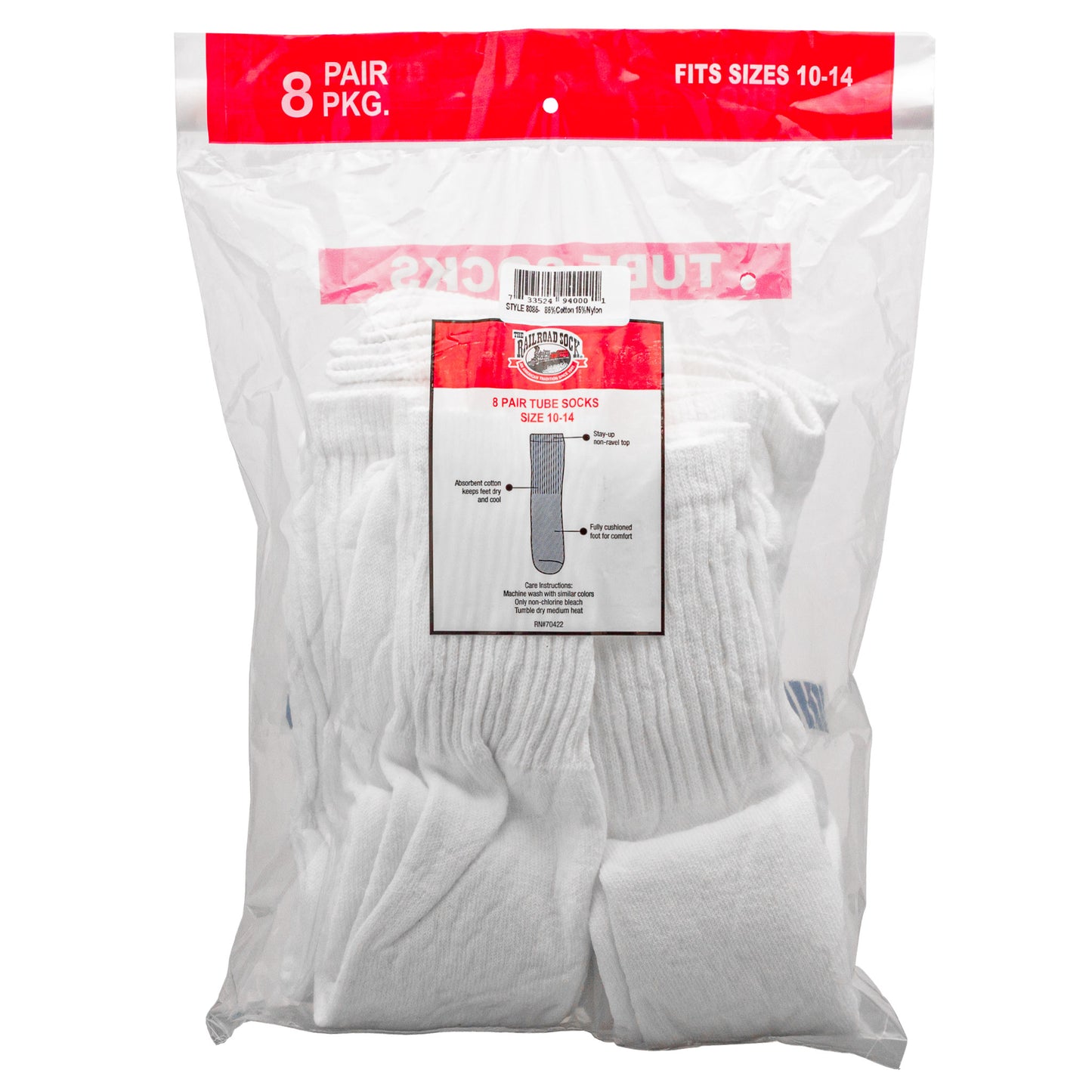 Men's Tube Socks (8pr)