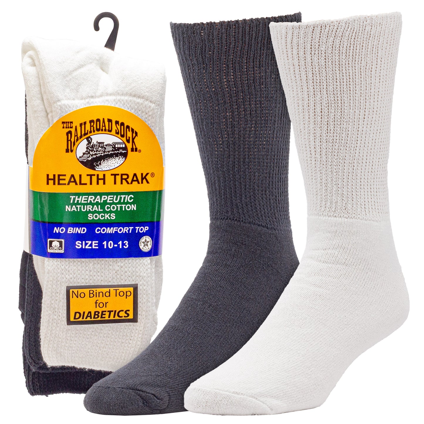 Men's HealthTrak® Therapeutic Crew Socks (2pr)