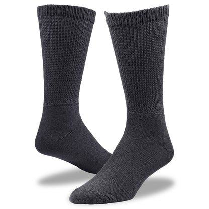 King Size Welt Top Therapeutic Crew Socks (2pr)